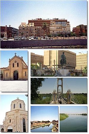 A collage of Deir ez-Zor