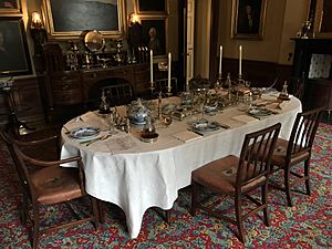 Dining table, National Trust for Scotland, Georgian House, Edinburgh