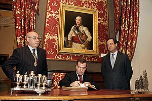 Dmitry Medvedev in Spain 3 March 2009-2