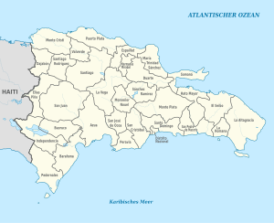 Dominican Republic, administrative divisions - de - monochrome