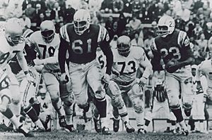 Ernie barnes no 61 san diego chargers in action