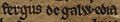 Fergus of Galloway (British Library MS Cotton Julius A VII, folio 35v)