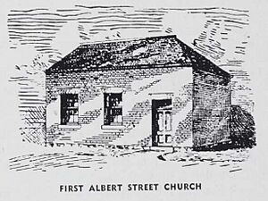 First Albert Street Methodist Church, Brisbane, 1849-1856