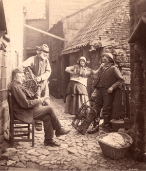 Fisher Folk in Robin Hood's Bay , 1880