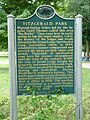 Fitzgerald Park Historical Marker