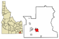Franklin County Idaho Incorporated and Unincorporated areas Preston Highlighted 1665260
