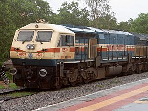 GTY based WDG-4 locos with Freight Tanker at Malkajgiri 01