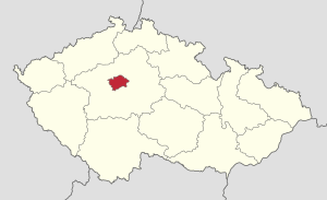Location of Prague