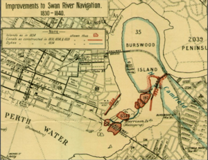 Improvement to Swan River Navigation 1830-1840