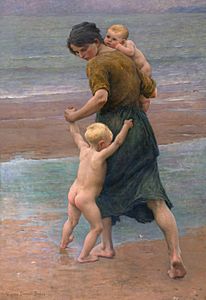 Into the water, by Virginie Demont-Breton