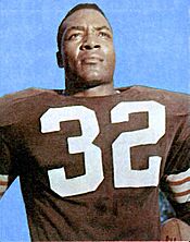 Jim Brown 1959 Topps cropped and recoloured