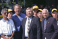 John Land and Pres George W. Bush White House 2002 May Baseball team