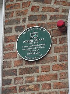 Joseph O'Mara house plaque
