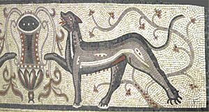 Littlecote Mosaic - urn & animal