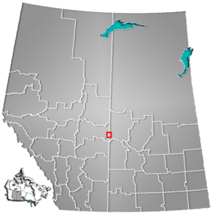 Location in Alberta and Saskatchewan