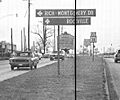 Looking north on what is now 355 in Rockville 1970