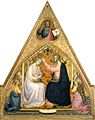 Lorenzo Monaco, Coronation of the Virgin, Christ Redeemer, 1388-90, Courtauld Institute of Art Gallery
