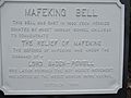 Mafeking Bell plaque, Mount Morgan, Queensland