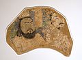 Manichaean clergymen, Khocho, Ruin alpha, 10th-11th century AD, wall painting - Ethnological Museum, Berlin - DSC01743