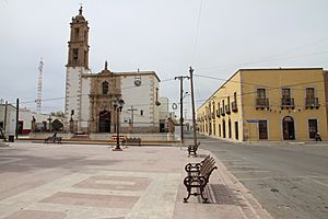 Plaza de Armas and Church in Mapimí