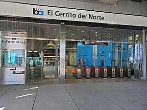 New faregates at El Cerrito del Norte station, March 2021