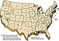 Nuclear waste locations USA