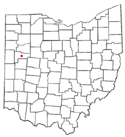 Location of Wapakoneta, Ohio