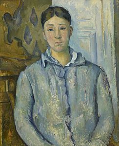 Paul Cézanne - Madame Cézanne in Blue - Google Art Project