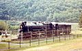 Pennsylvania Railroad locomotive 1361 displayed at Horseshoe Curve, circa 1980-1985