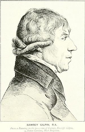 Portrait drawing of Sawrey Gilpin