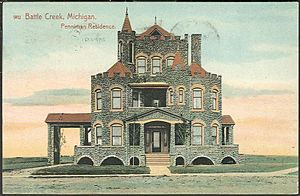 Postcard of Penniman Residence, Battle Creek, Michigan