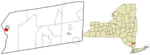 Location of Cold Spring in Putnam County and of Putnam County in New York