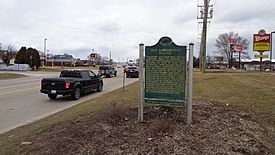 Historic marker along Rawsonville Road