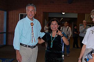 Rebecca Benally with Utah Governor
