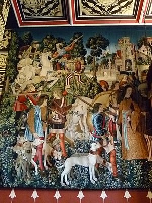 Replica Unicorn tapestry, Stirling Castle