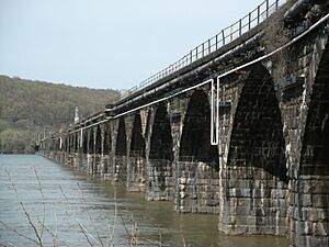 The Rockville Bridge over the Susquehanna River