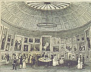 Royal Birmingham Society of Artists circa 1829 - interior