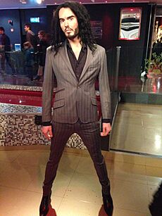 Russel Brand figure at Madame Tussauds London