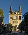 Saint-Maurice cathedral, west facade. Angers, France