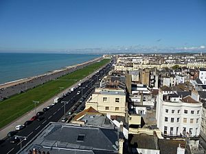 Sea front view of Hove from top of building in Brighton - geograph.org.uk - 1504722.jpg