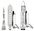 Soyuz, Space Shuttle, Buran comparison