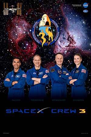 SpaceX Crew-3 Commercial Crew Poster