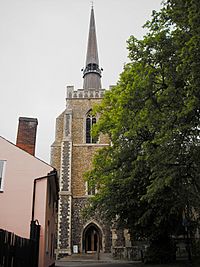 St Peter and St Mary's church, Stowmarket - tower and spire
