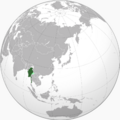 State of Burma orthographic map
