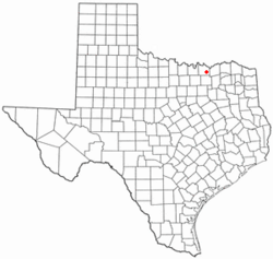 Location of Tom Bean, Texas