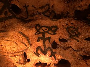 Taíno pictographs Cuevas de las Maravillas 2