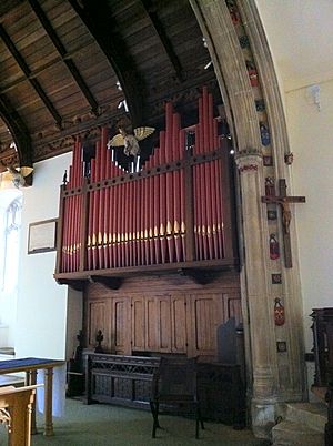 The organ, St Mary at the Elms, Suffolk