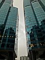 Typhoon Mangkhut window damage in Hong Kong