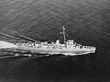 USS Buckley (DE-51) underway off Rockland, Maine (USA), on 3 July 1943 (80-G-269441)