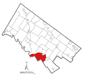 Location of Upper Merion Township, Pennsylvania